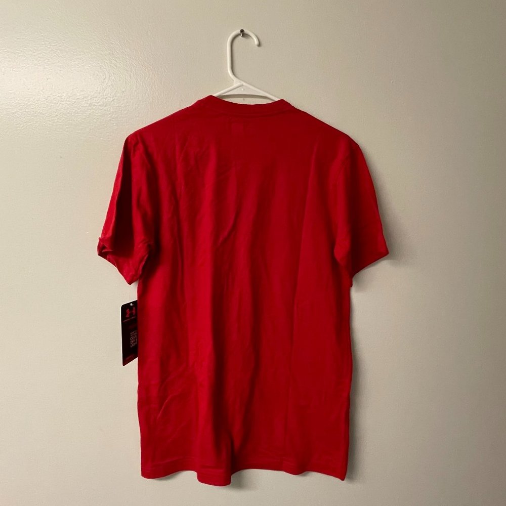 New! Under Armour Men's Big Flag Logo T-Shirts‎ Red - Picture 4 of 4